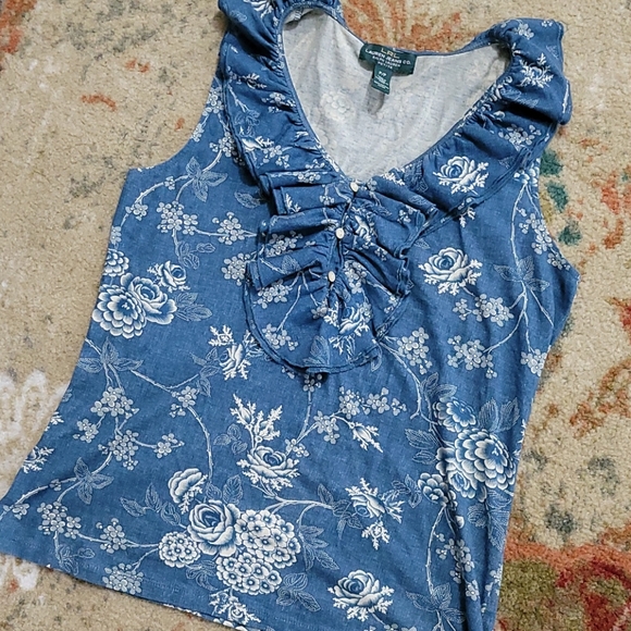 Ralph Lauren Tops - Ralph Lauren Ruffle Tank